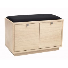 RO Confe Bench 2 Drawers White Pigmented/Black